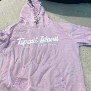 Topsail island light purple hoodie